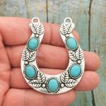 Turquoise Horseshoe Pendants Wholesale