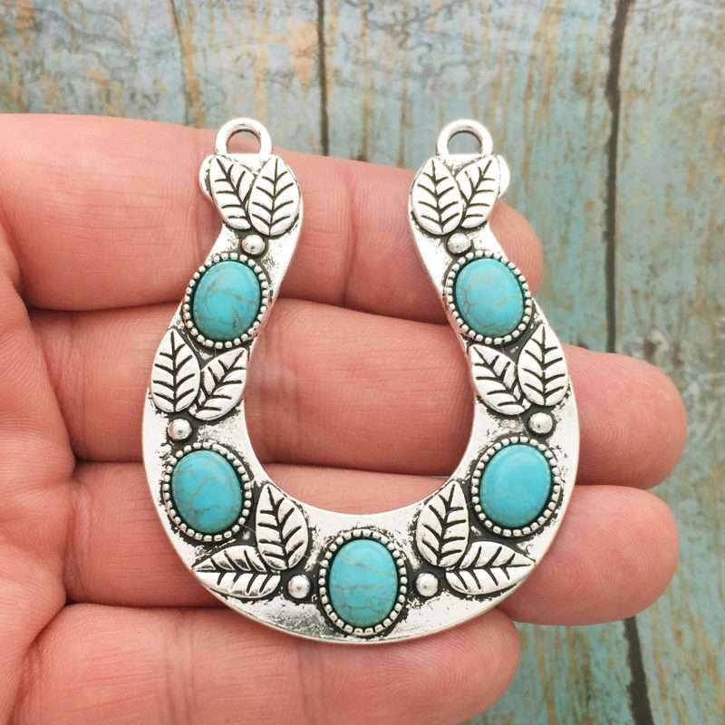 Turquoise Horseshoe Pendants Wholesale
