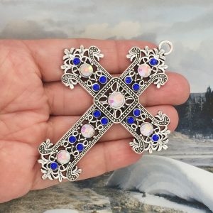 crystal cross pendant
