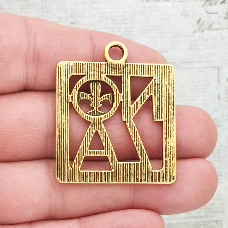 2 Gold New Orleans Charm Pendant by TIJC SP1671 - Image 2