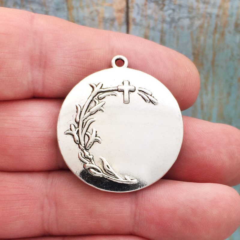 1 Guadalupe Charm Pendant Silver by TIJC SP1692 - Image 3