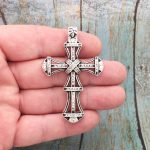 Crystal Cross Charm Pendant