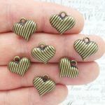 Puffy Heart Charms Bulk