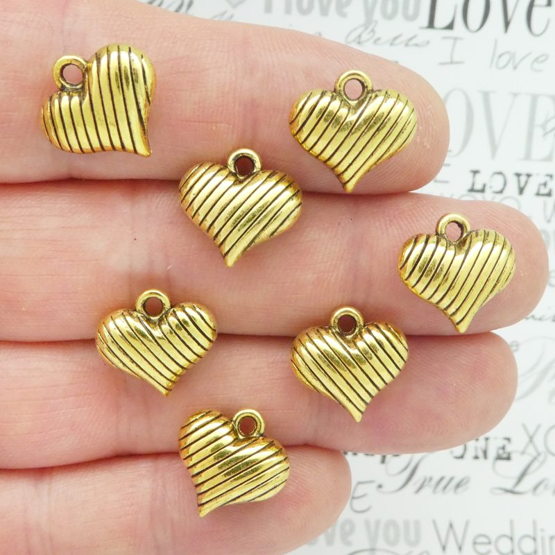 Heart Charms Bulk