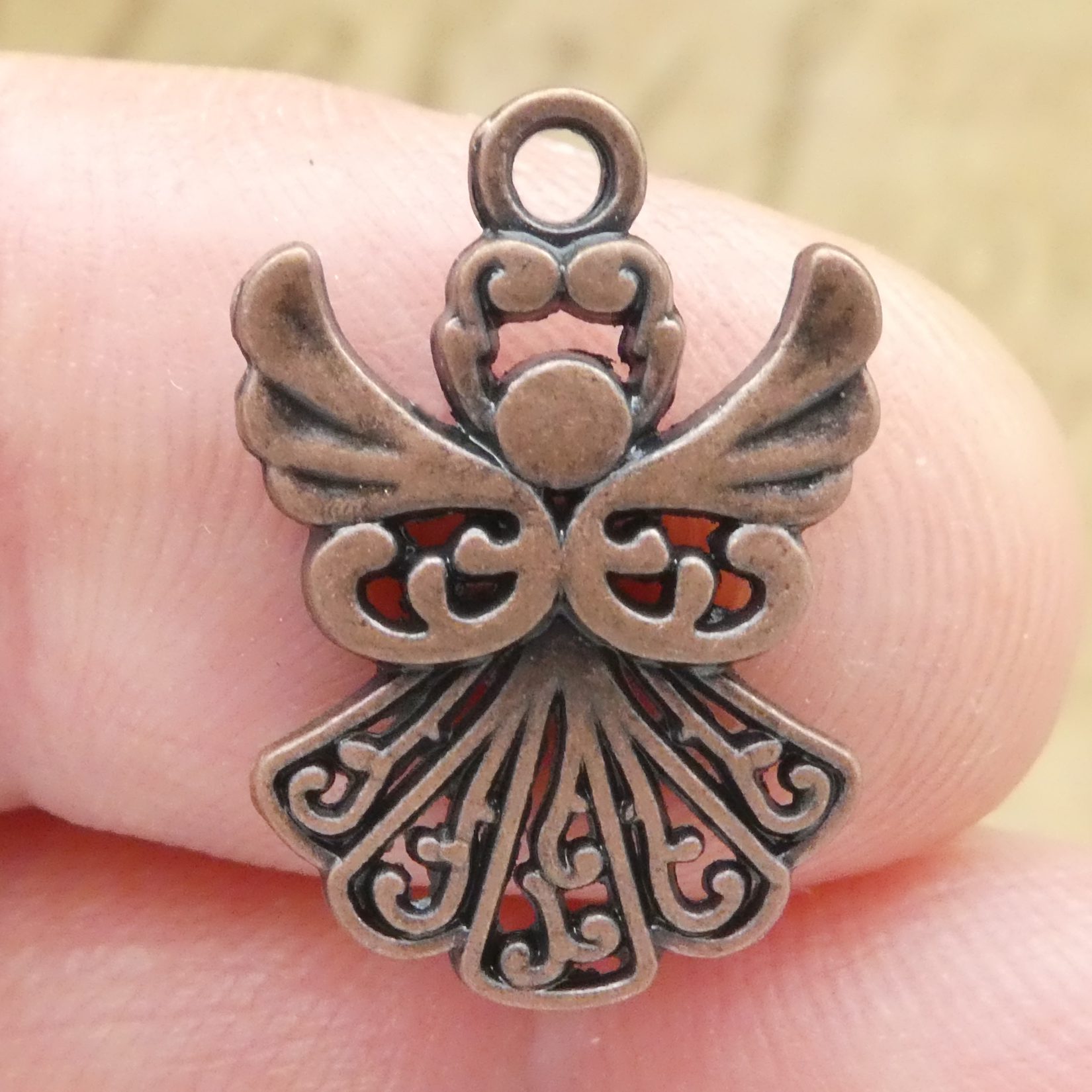 Filigree Angel Charm