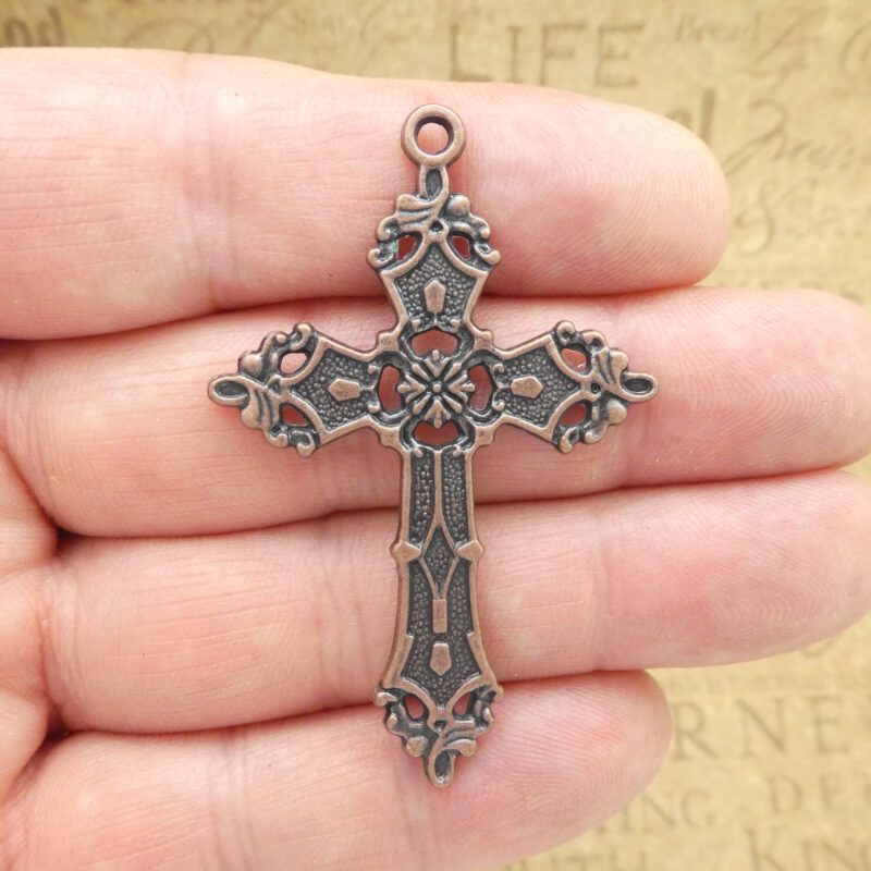 copper cross pendants for jewelry making