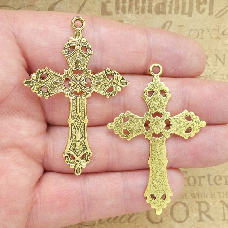 gold cross pendants wholesale