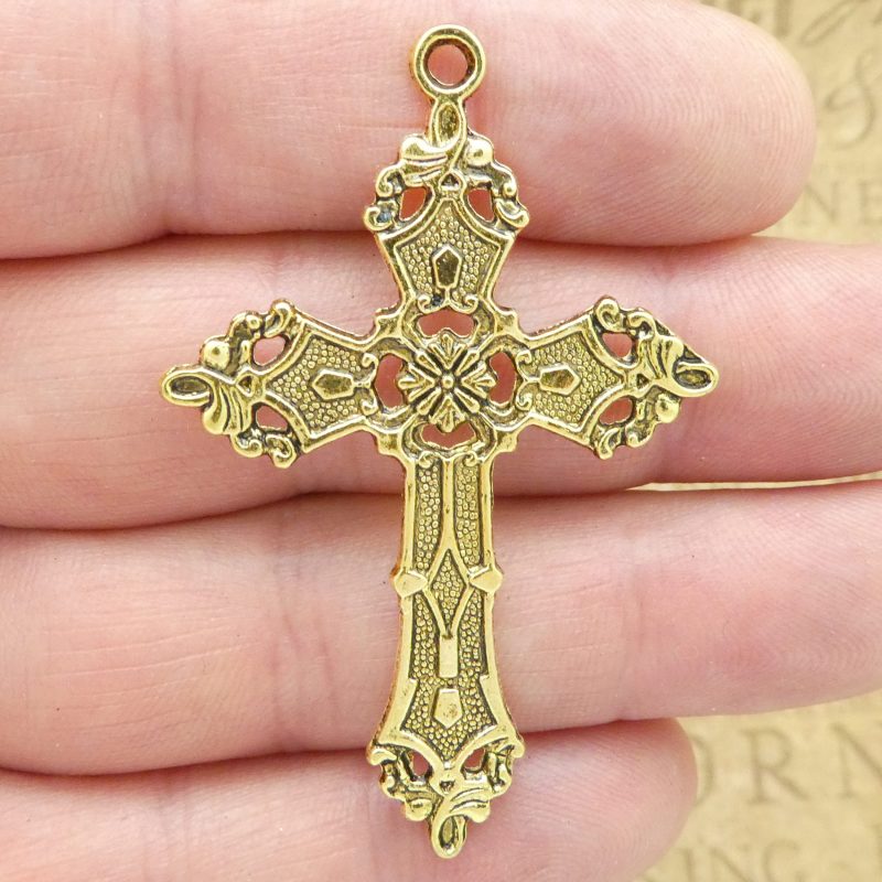 ornate cross pendants for jewelry making