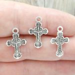 small crucifix charms bulk