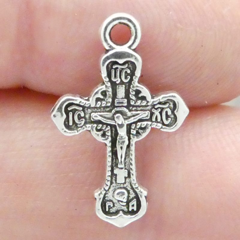 small crucifix charms for jewelry making