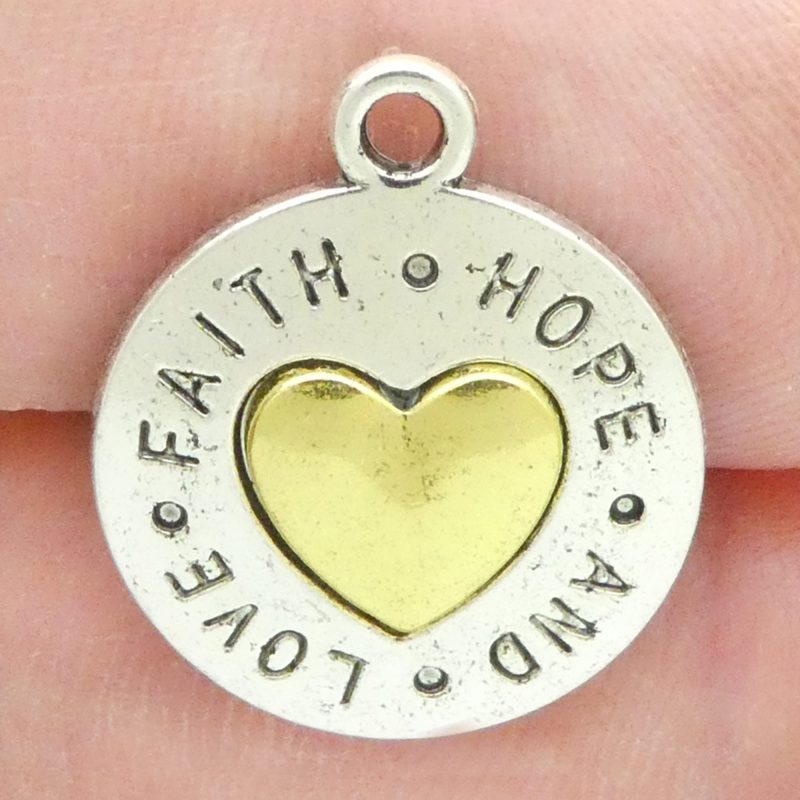 Faith Hope Love Charm