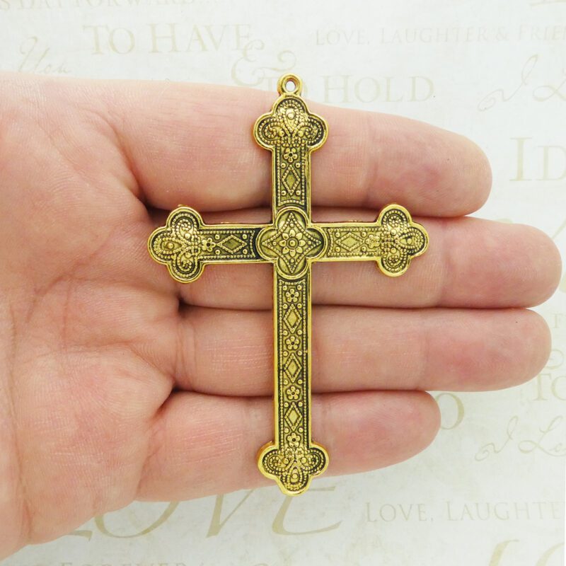 gold cross pendants for jewelry making