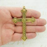 gold cross pendants for jewelry making