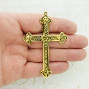 gold cross pendants for jewelry making