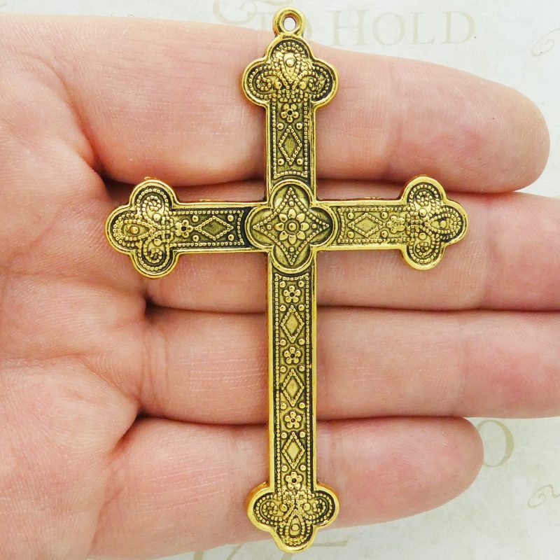 gold cross pendant