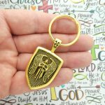 Saint Michael keychain