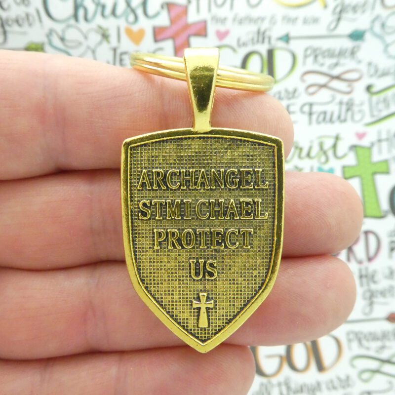 St Michael keyring
