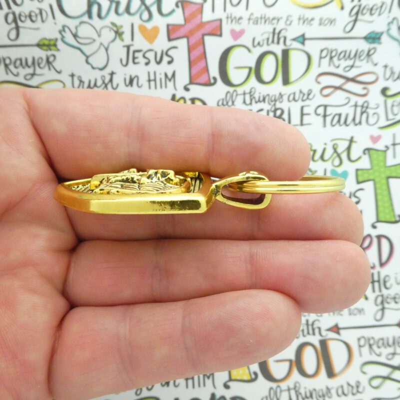 1 Gold St Michael Keychain by TIJC SP1982K - Image 3