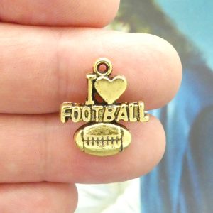 Football Charms for Jewelry Making