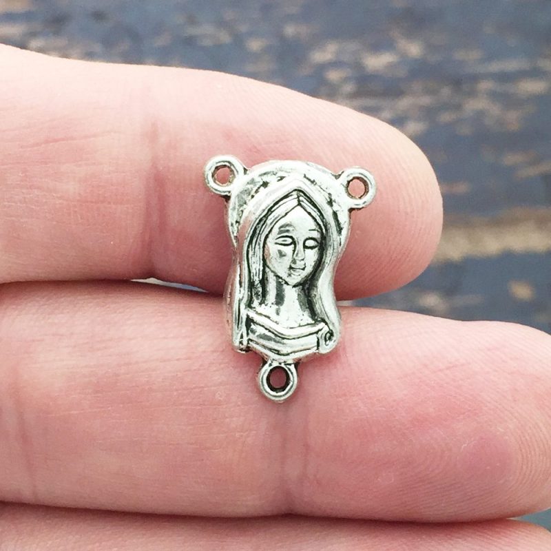 Virgin Mary Rosary Centerpiece