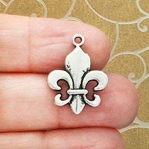 Silver Fleur De Lis Charm