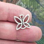 silver butterfly charm