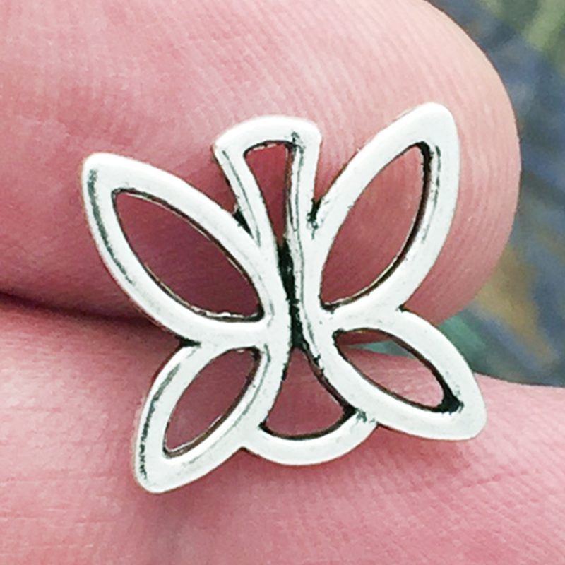 silver butterfly pendant