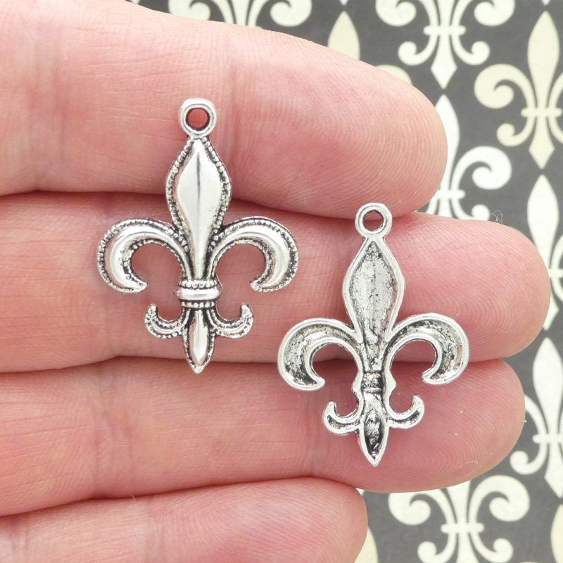 Fleur De Lis Charms for Jewelry Making