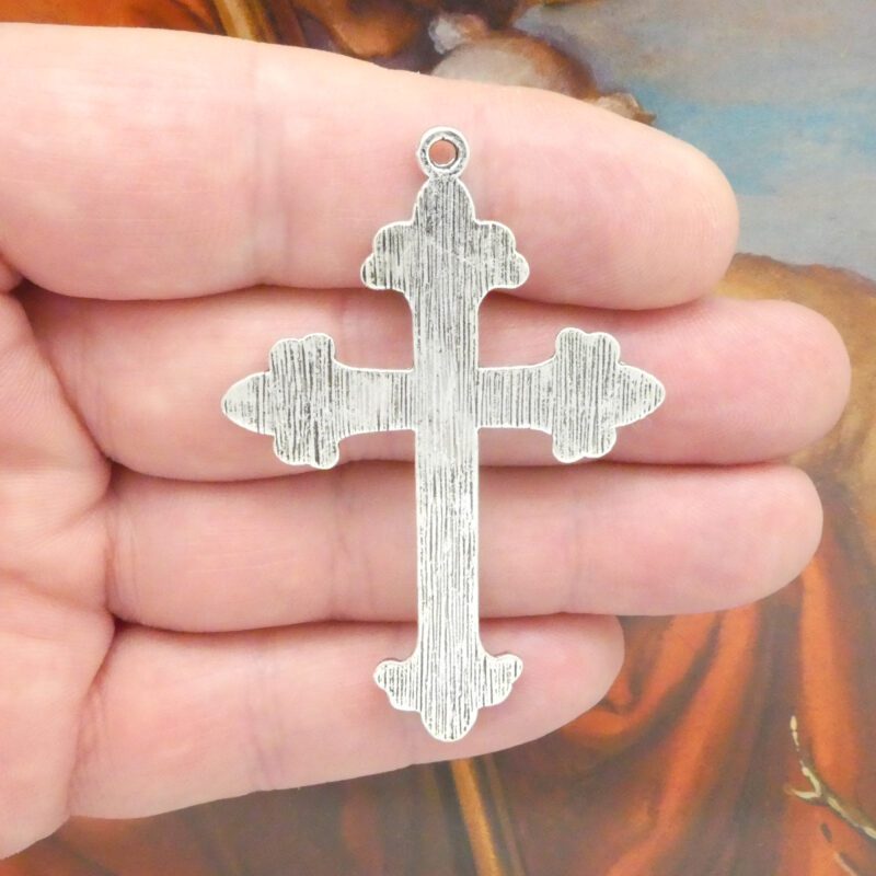 2 Simple Silver Cross Charm Pendant by TIJC SP0024 - Image 6