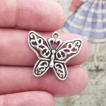 Silver Butterfly Charm