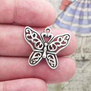 Silver Butterfly Charm