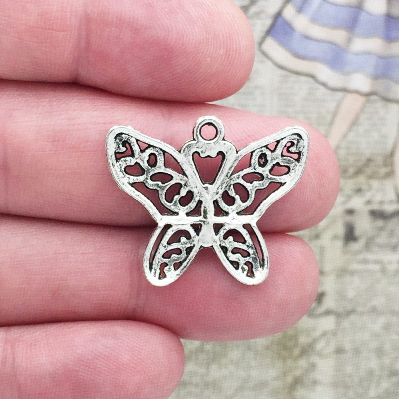 Filigree Butterfly Charm