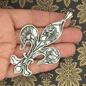 fleur de lis pendants for jewelry making