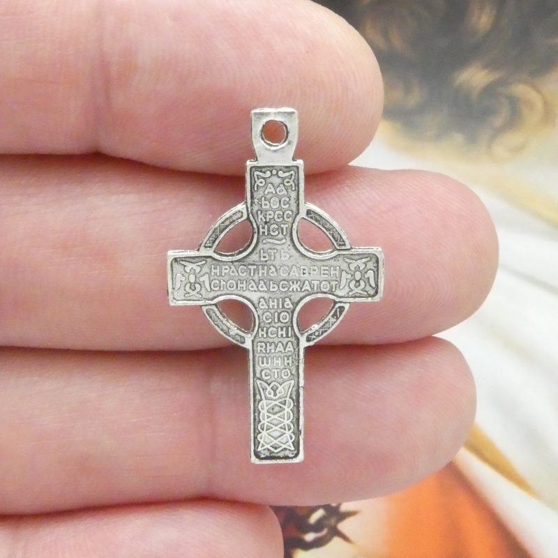 BULK 30 Crucifix Cross Charm Silver Small by TIJC SP0034B - Image 5