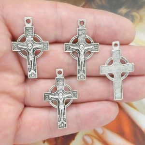 Silver Crucifix Charms Bulk