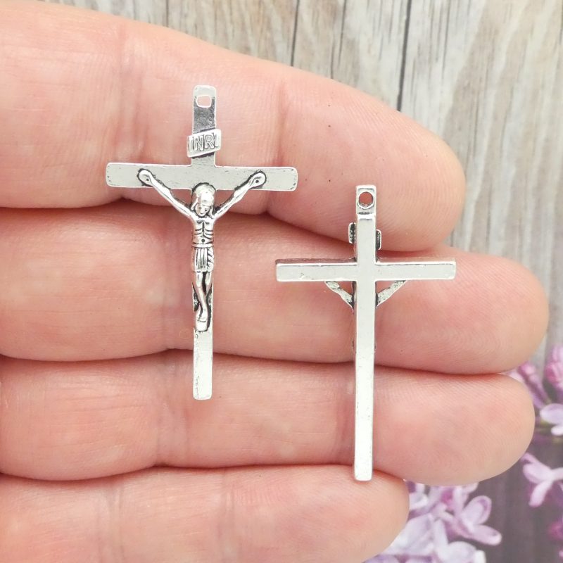 silver crucifix pendants wholesale