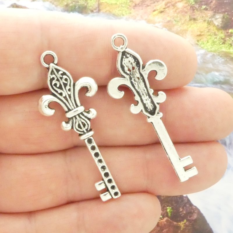 Fleur De Lis Key Charms Bulk