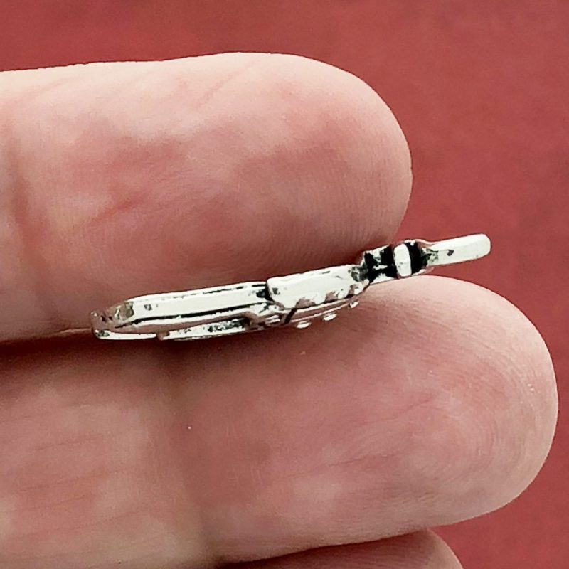 BULK 40 Silver Spartan Helmet Charm by TIJC SP0096B - Image 3