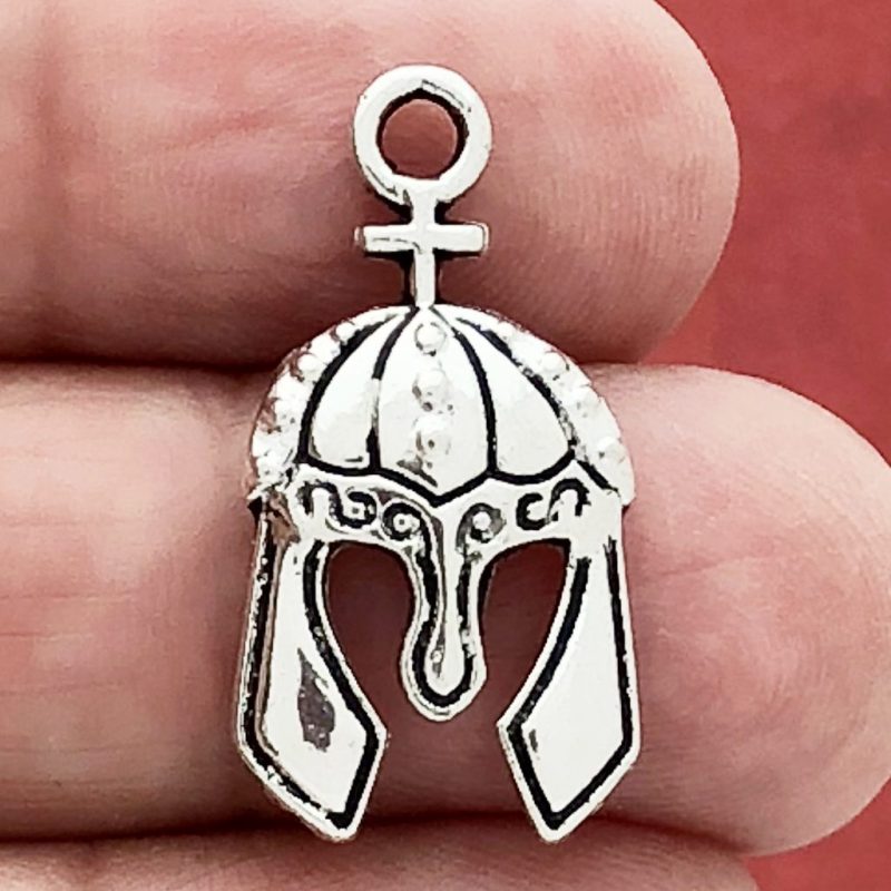 spartan helmet charms wholesale