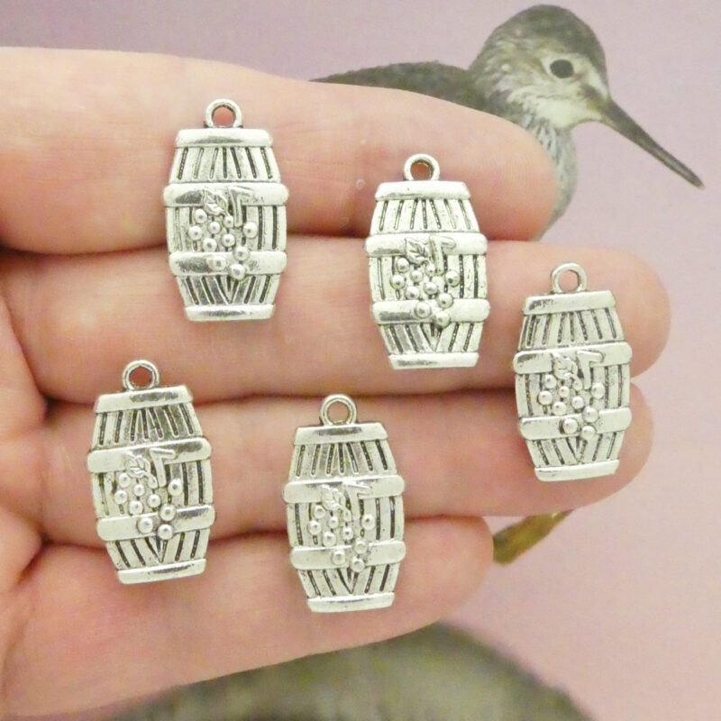 wine barrel charms bulk