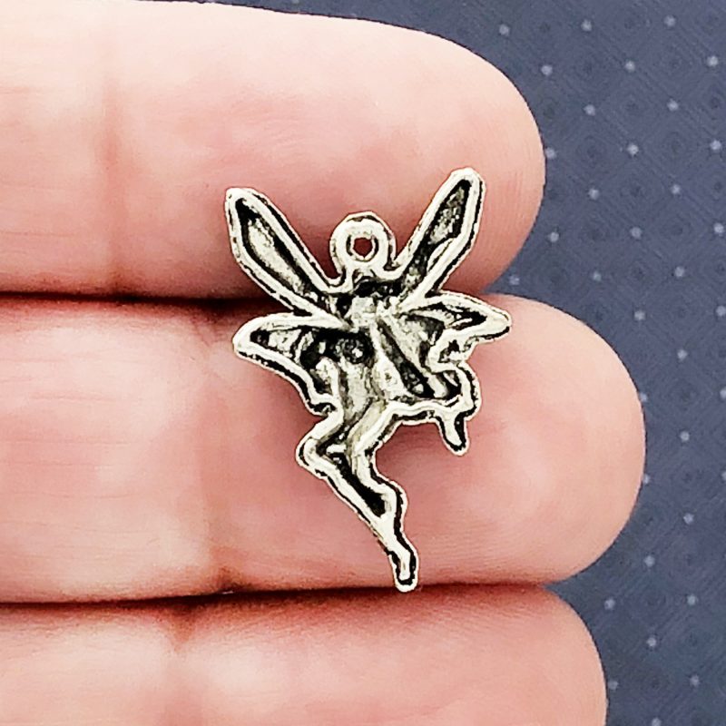 BULK 60 Fairy Charm Silver Small by TIJC SP0100B - Image 2