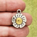 Silver Daisy Charm