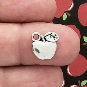 Silver Apple Charm
