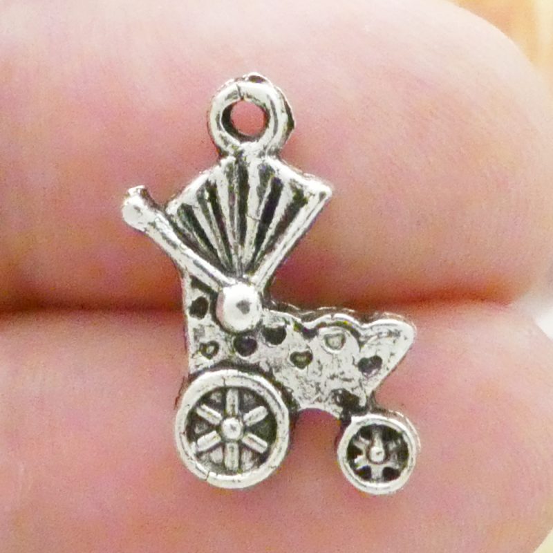 Baby Carriage Charms for Jewelry Making