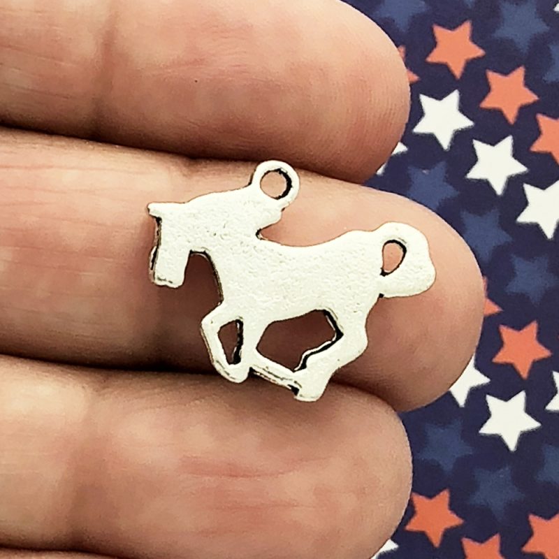 silver horse charm