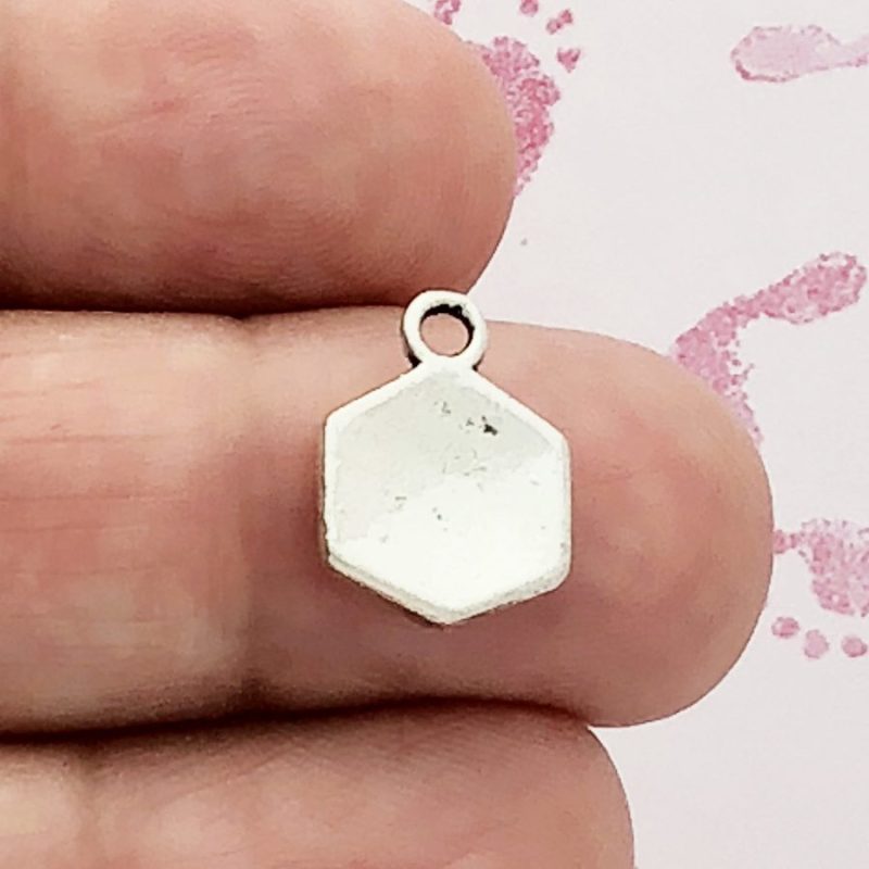12 Alphabet Block Charm Silver by TIJC SP0150 - Image 3