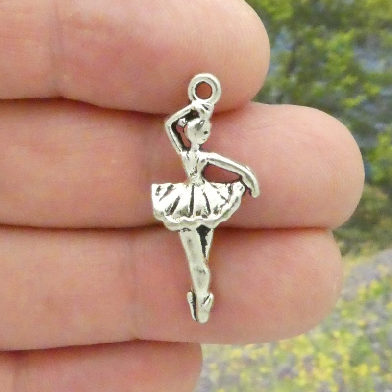 Silver Ballerina Charms Wholesale