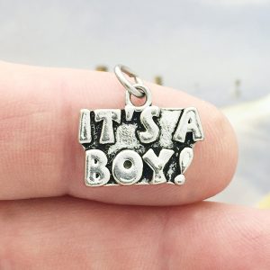 5 Its a Boy Silver Baby Charm by TIJC SP0159
