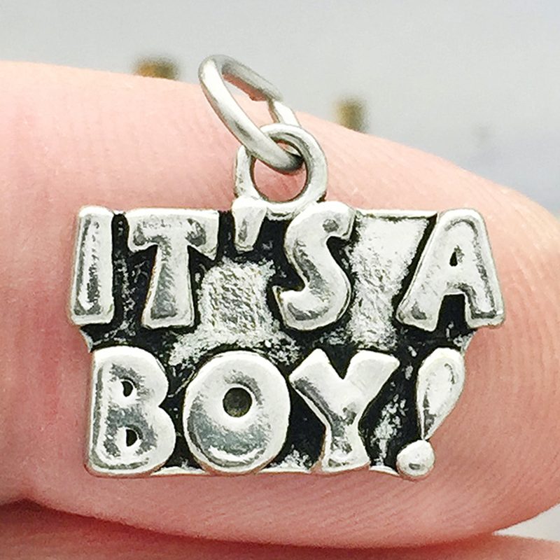 5 Its a Boy Silver Baby Charm by TIJC SP0159 - Image 3