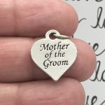 5 Heart Silver Mother of the Groom Charm by TIJC SP0164